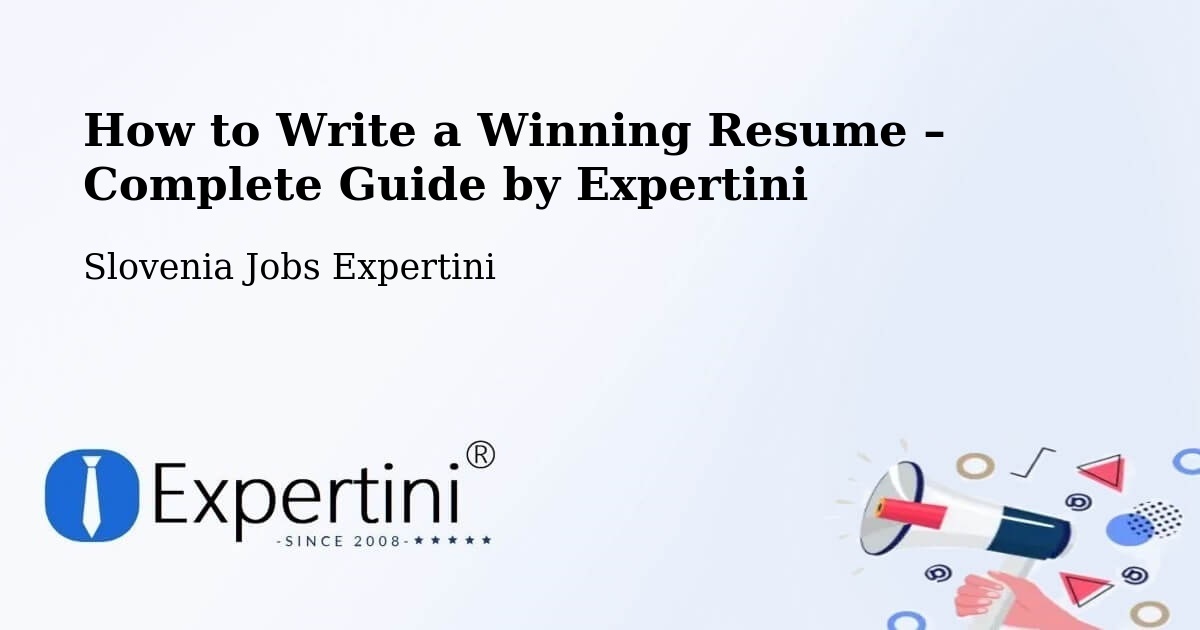 Resume Writing Guide for Job Seekers – Krško - Krško, Slovenia Jobs Expertini